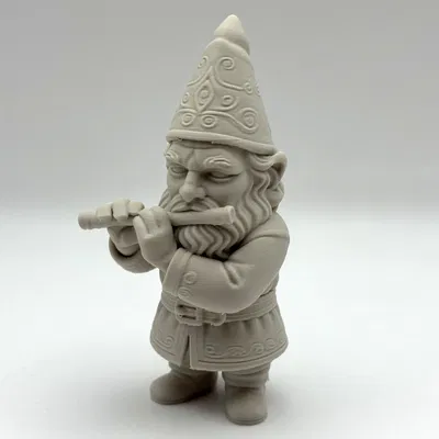 Flute Garden Gnome – Tượng gnome thổi sáo trang trí sân vườn