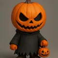 Pumpkinface Chibi – Biểu Tượng Kinh Dị Dễ Thương Cho In 3D - Thumbnail 1