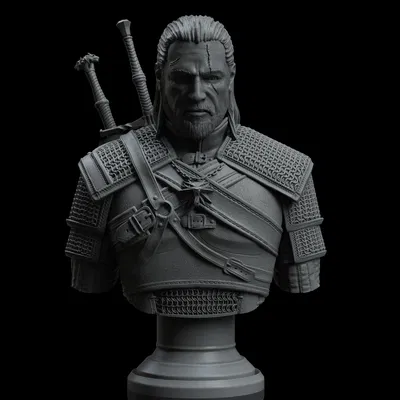 Geralt Of Rivia – The Witcher (Tượng bán thân)