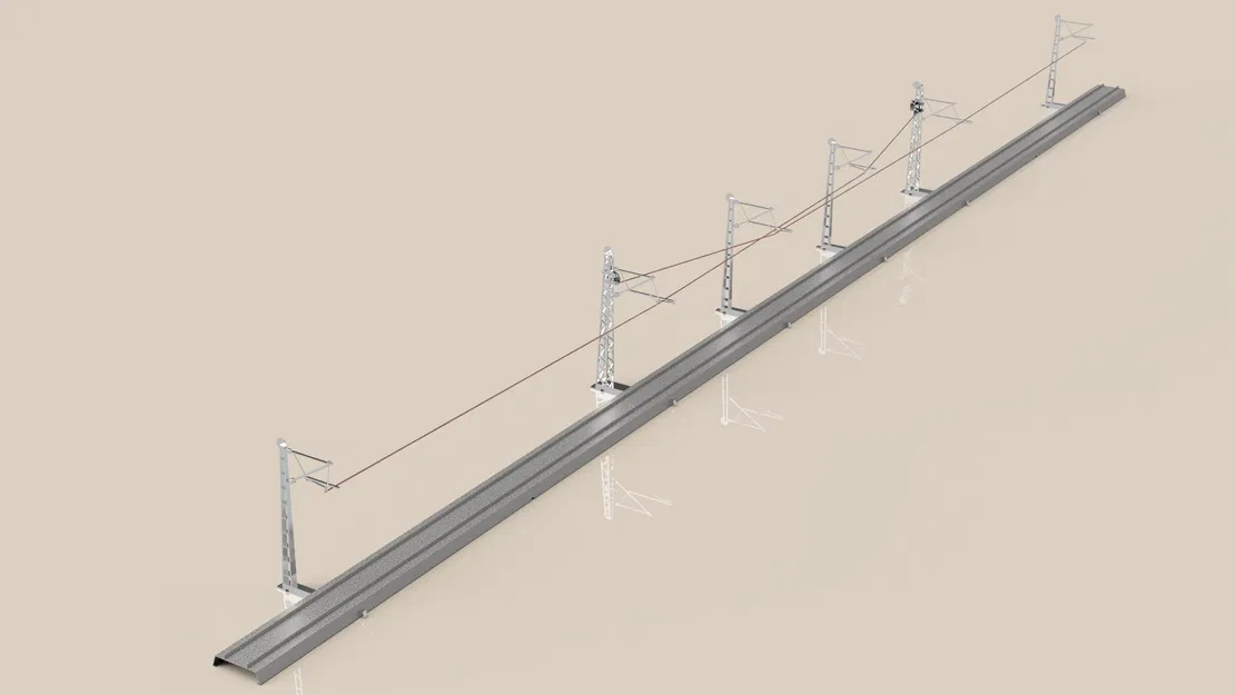 Hệ thống dây điện trên cao H0 cho Märklin M-Gleis - Image 2