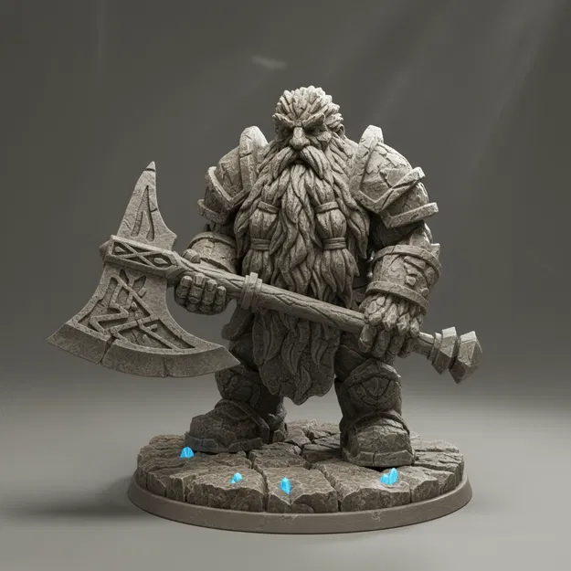 Tượng Người Lùn Đá Canh Gác (The Stone Dwarf Statue Guardian) - Image 1