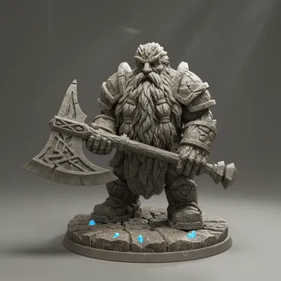 Tượng Người Lùn Đá Canh Gác (The Stone Dwarf Statue Guardian)