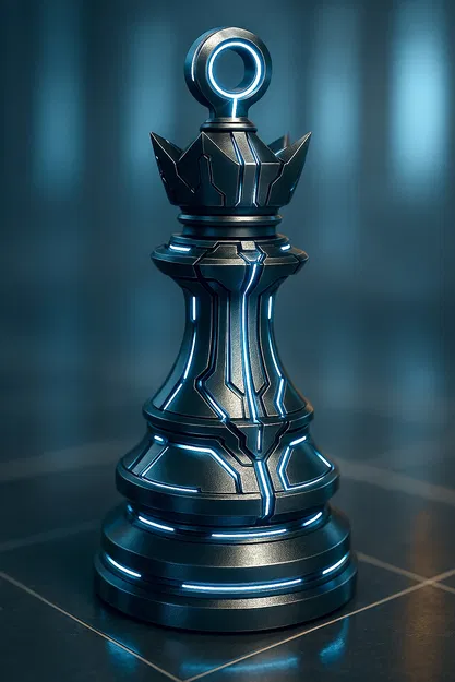 The Cyber Queen | Chesspiece – Nữ Hậu Cyber (Quân cờ) - Image 4