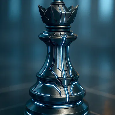 The Cyber Queen | Chesspiece – Nữ Hậu Cyber (Quân cờ)