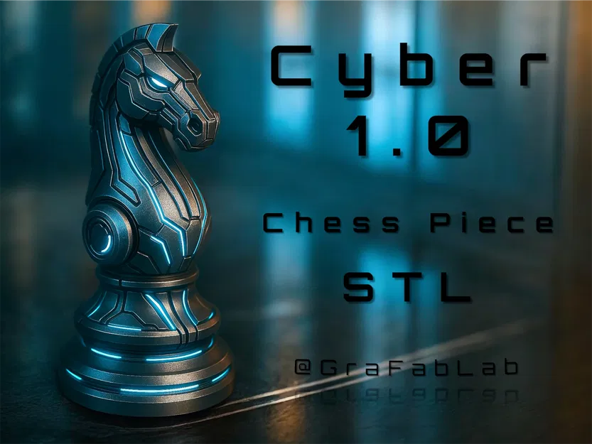 The Cyber Knight - Chesspiece (Quân Mã Cyber) - Image 1