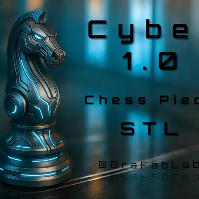 The Cyber Knight - Chesspiece (Quân Mã Cyber)