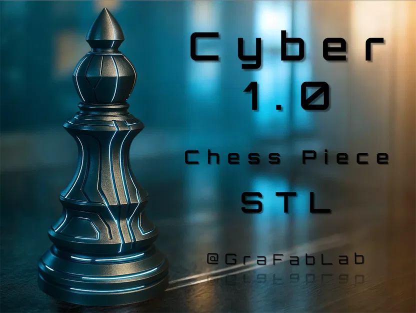 Cyber Bishop – Quân Tượng (Chesspiece) phong cách tương lai - Image 1