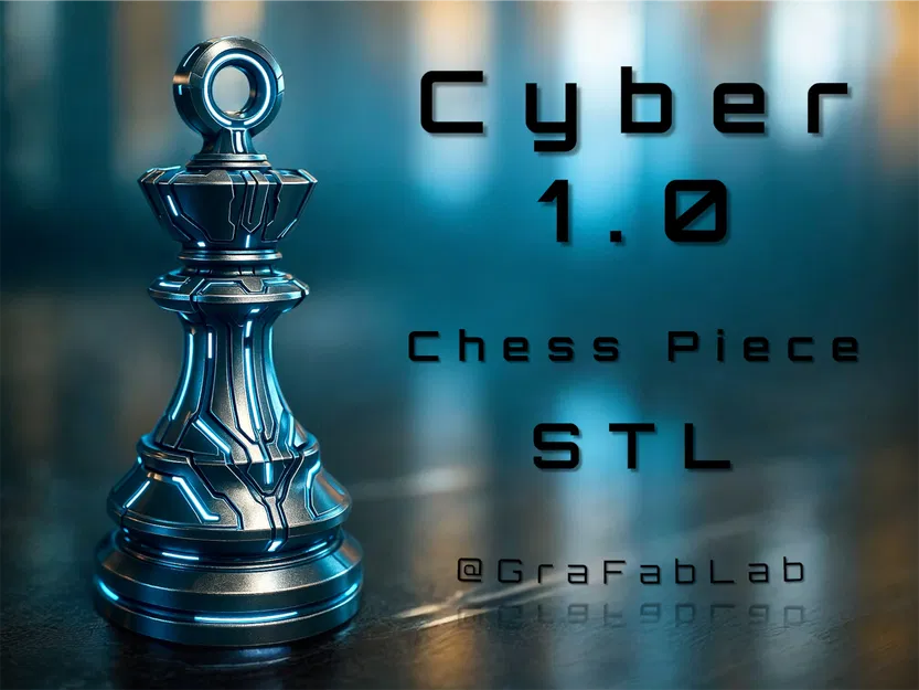 The Cyber King - Quân Vua Cờ Vua (Chesspiece) - Image 1