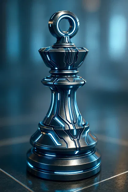 The Cyber King - Quân Vua Cờ Vua (Chesspiece) - Image 4