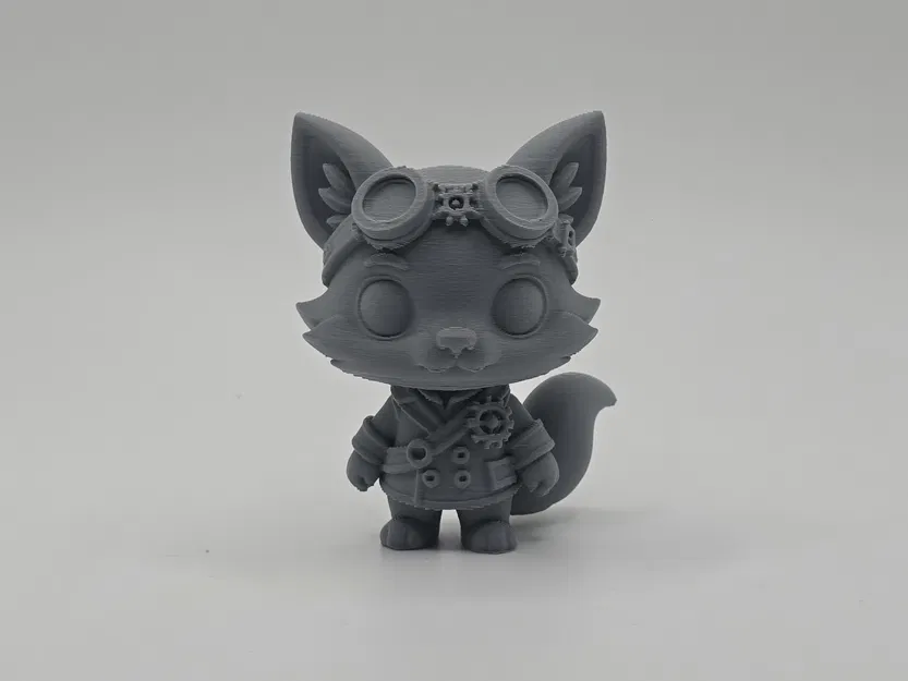 Cáo Steampunk Dễ Thương – Figurine/Móc Khóa - Image 1