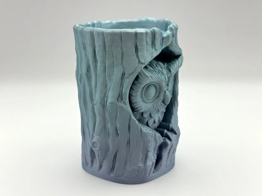 Tượng Cú Trong Khúc Gỗ (Owl in Log Figure) - Image 2