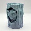 Tượng Cú Trong Khúc Gỗ (Owl in Log Figure) - Thumbnail 3