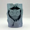 Tượng Cú Trong Khúc Gỗ (Owl in Log Figure) - Thumbnail 4