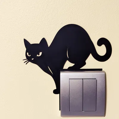 Trang trí công tắc/ổ cắm hình mèo – Mẫu in 3D số 8