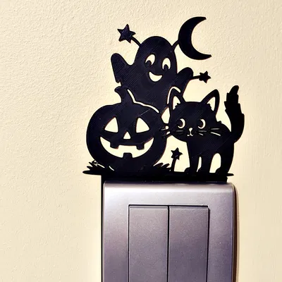 Trang trí công tắc đèn Halloween 1