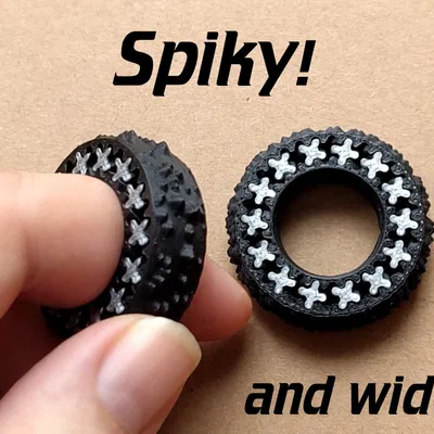 Vòng nhẫn gear fidget gai nhọn (Spiky Fidget Gear Ring)