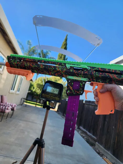 FLP-08 Falx Nerf Blaster Sheet Metal/In 3D - Image 2