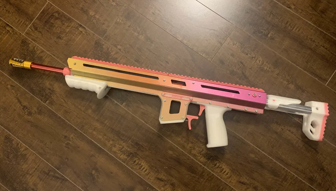 FLP-08 Falx Nerf Blaster Sheet Metal/In 3D - Image 4