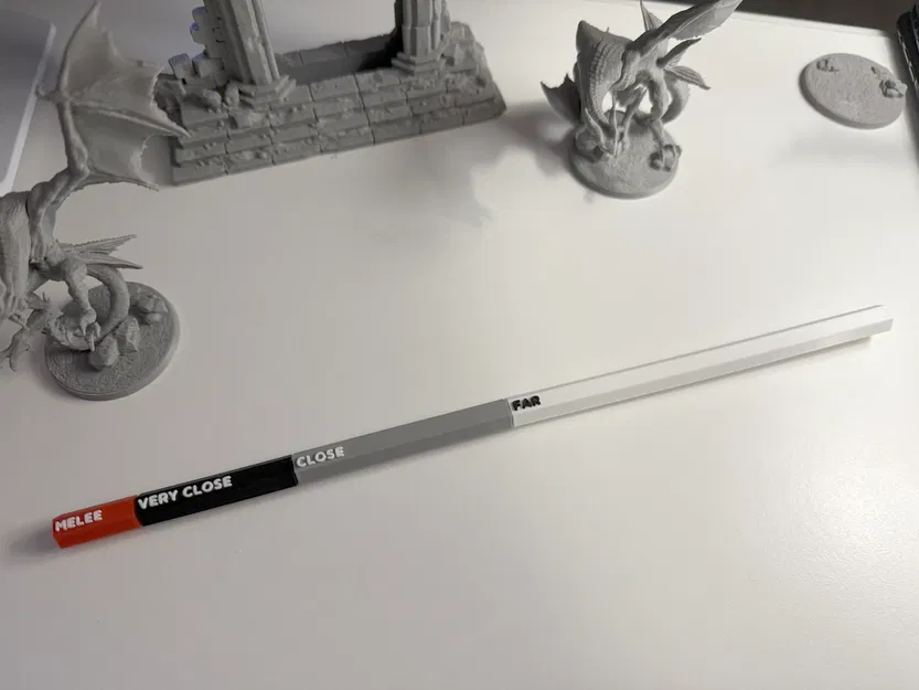 Thước đo tầm đánh Daggerheart (Daggerheart range ruler) - Image 1