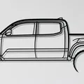 Tranh Treo Tường Toyota Tacoma (Wall Art Silhouette Lunar Rock) - Thumbnail 1