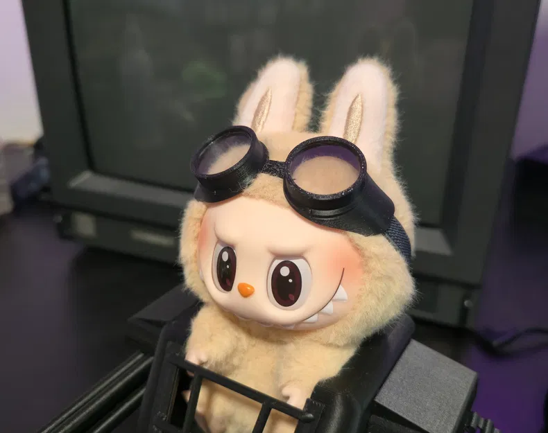 Kính hàn Steampunk/Cyberpunk cho Labubu (Labubu Steampunk/Cyberpunk Welding Goggles) - Image 3