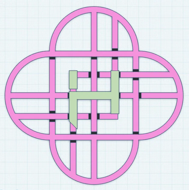 Logo Huntrix (phẳng, đa màu) - Image 1