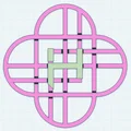 Logo Huntrix (phẳng, đa màu) - Thumbnail 1