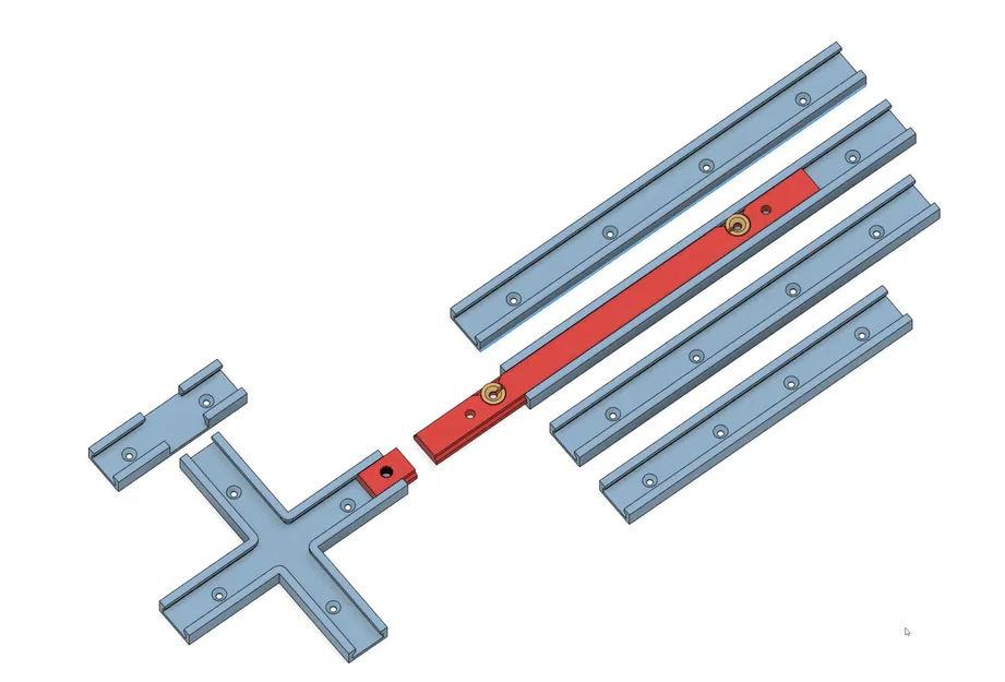 Thanh T-Track dễ in (không cần support) - đúng kích thước - Image 1