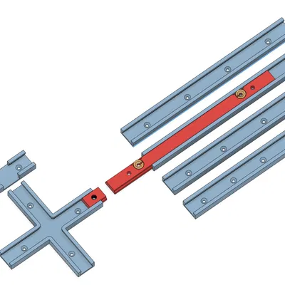 Thanh T-Track dễ in (không cần support) - đúng kích thước