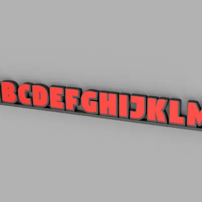 Chữ cái & số phát sáng WLED (cao 20 cm) – đủ bộ alphabet và numbers