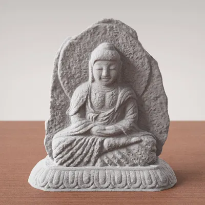 Buddha Carving – Tượng Phật khắc đá 3D scan