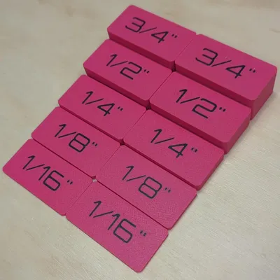 Spacer / Gauge / Setup Block cho nghề mộc – Hệ Imperial