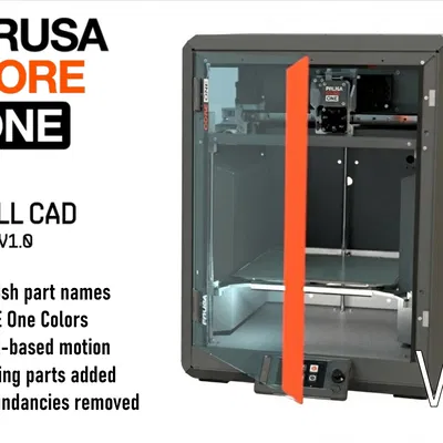 Prusa CORE One - Full CAD Assembly - English, Color V2