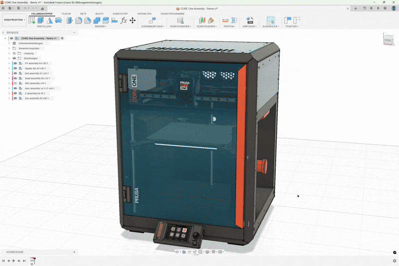 Prusa CORE One - Full CAD Assembly - English, Color V2 - Image 2