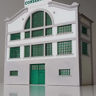 [HO] Kit nhà xưởng công nghiệp làm phông nền