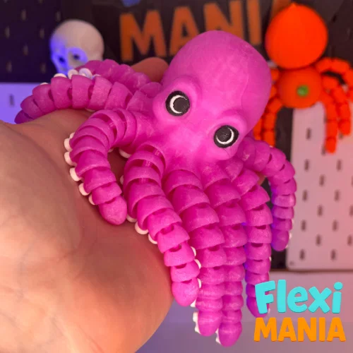 Flexi Octopus | Bạch tuộc khớp nối Print-in-Place – Không cần supports - Image 3