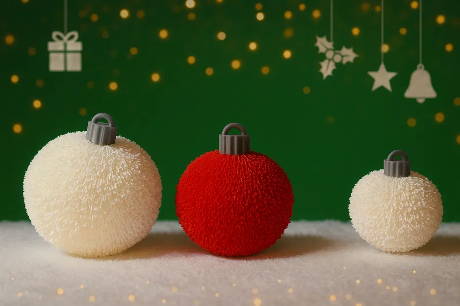 Dây treo cây thông Noel Snowball (Christmas tree ornament string Snowball) - Image 1