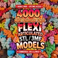 Bộ 4000+ Flexi Mini Animals STL & 3MF | Mẫu 3D In Articulated - Thumbnail 1