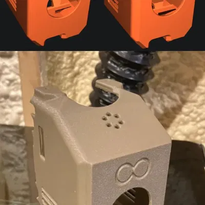 Ốp toolhead SE3D Elegoo Centauri Carbon nhẹ hóa + ký hiệu ∞ - lỗ/slot vent