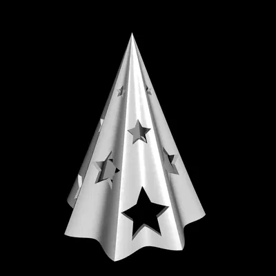 Chân nến hình cây thông Noel 2