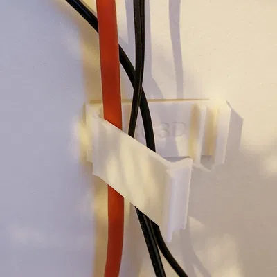 Kẹp dây cáp print-in-place dùng băng keo dán hai mặt