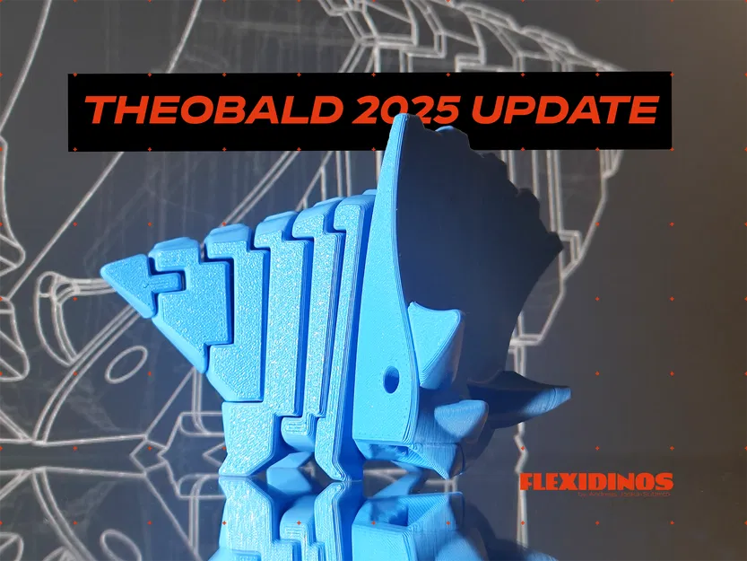 FlexiDinos Gertrude – Triceratops flexi print-in-place (Theobald update 2025) - Image 2