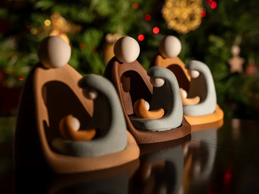 Bộ Hang Đá Tối Giản (Minimal Nativity) - Trang Trí Giáng Sinh - Image 3