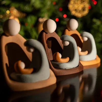 Bộ Hang Đá Tối Giản (Minimal Nativity) - Trang Trí Giáng Sinh