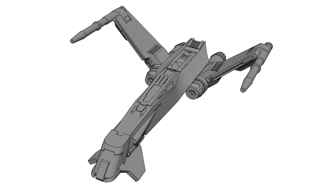 Star Wars Hype Fazon's Racer – mẫu racer cánh gập print-in-place - Image 7