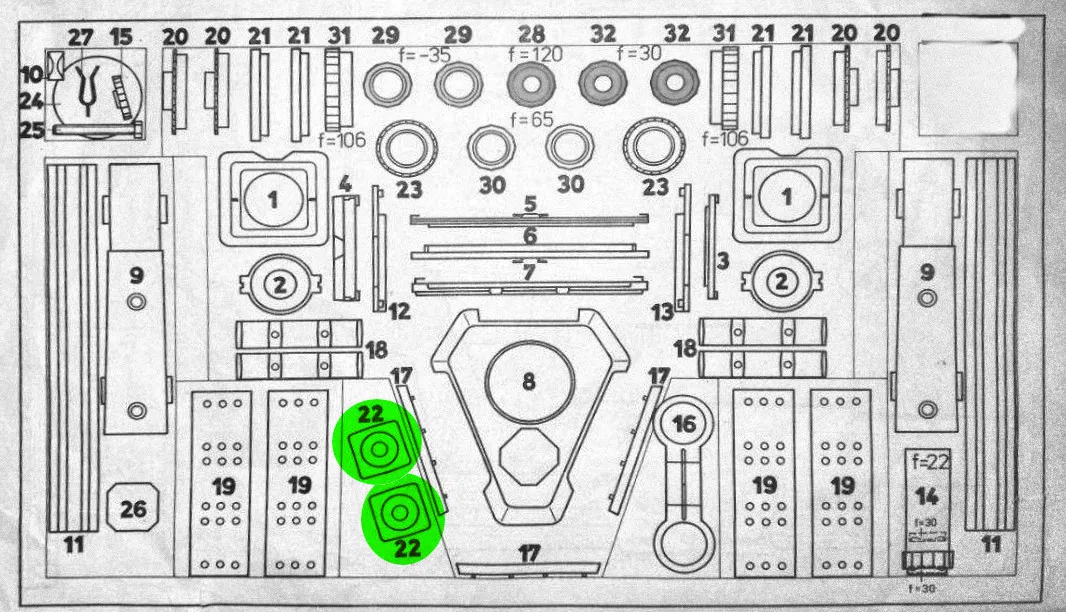 Optik Cabinet 80 - item 22 (chi tiết gắn mini lens) - Image 2