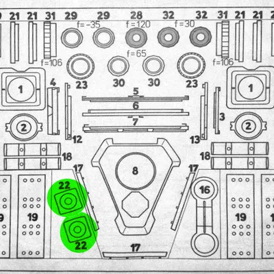 Optik Cabinet 80 - item 22 (chi tiết gắn mini lens)