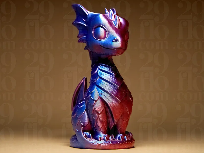 Tượng Rồng Dễ Thương (Cute Dragon Statuette) - Image 1
