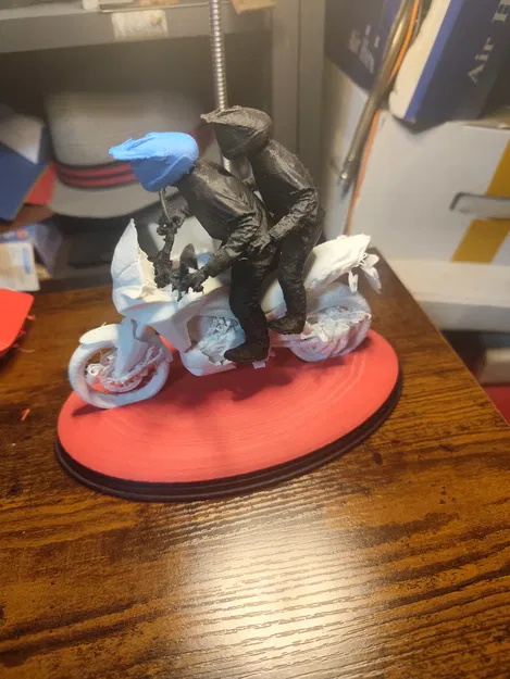 Model biker – tay lái mô hình đi kèm Honda Transalp 750 - Image 1