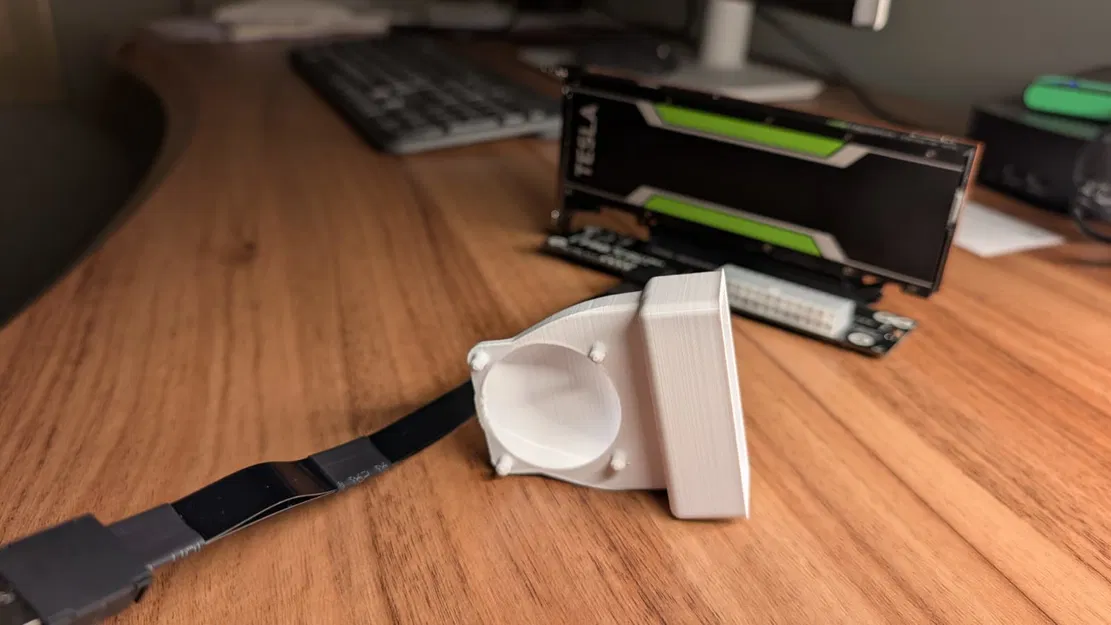 Giá đỡ quạt tản nhiệt chủ động / ống dẫn gió cho Tesla P4 - Image 5